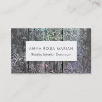 Cru floral minable en bois rustique de *~*