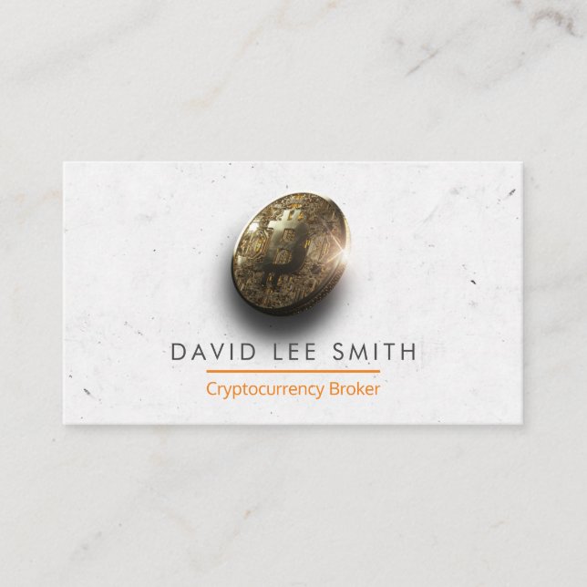 Carte De Visite CryptoCurrency Broker (Devant)