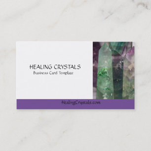Carte De Visite Crystal Fluorite Cristal Cristal de guérison