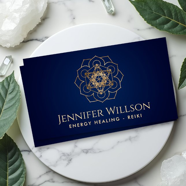 Carte De Visite Cube de Metatron en lotus (Créateur téléchargé)