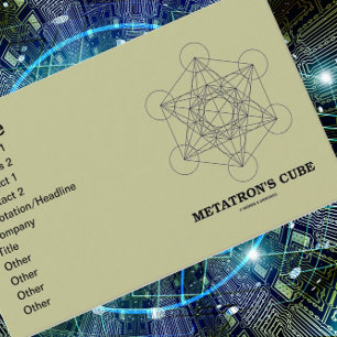 Carte De Visite Cube de Metatron (Géométrie Sacrée)