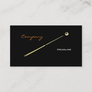 Carte De Visite Cue Gold Pool