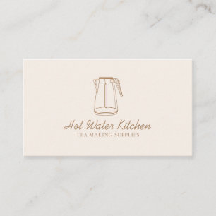 Carte De Visite Cuillère à thé en beige blush pour ustensiles de c