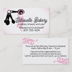 Carte De Visite Cuillères à mesurer de pâtisserie boulangerie chef