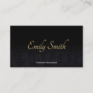 Carte De Visite Cuir   Concepteur de mode   Fashionista