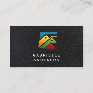 Carte De Visite Cuir exécutif   Maisons immobilières