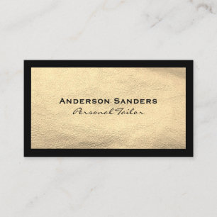 Carte De Visite Cuir Noir Chic