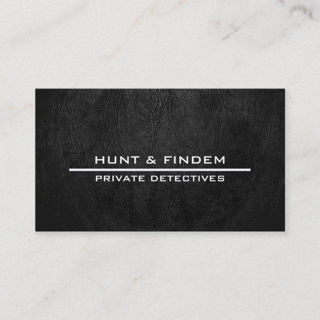 Carte De Visite Cuir noir de Digitals (Devant)