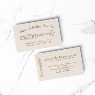Carte De Visite Cuiseur de boulangerie alimentaire fait maison Blu