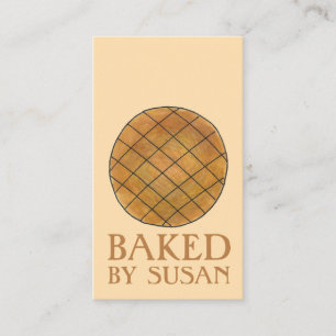 Carte De Visite Cuisiné Au Beurre D'Arachide Boulangerie Boulanger