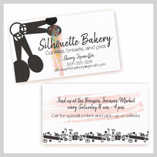 Carte De Visite Cuisine boulangerie cuillère à mesure cuillères pâ