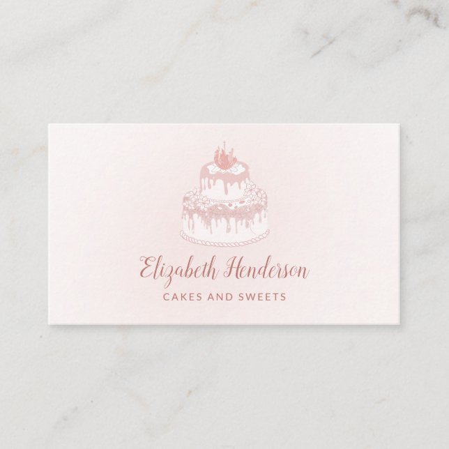 Carte De Visite Cuisine boulangerie Pâtisserie Chef Parties scinti (Devant)
