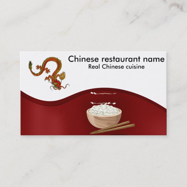Carte De Visite Cuisine chinoise (Devant)