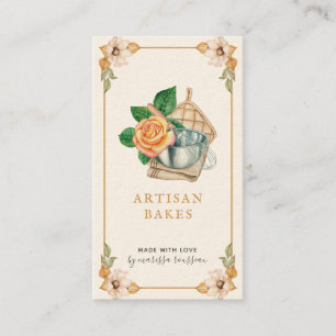 Carte De Visite Cuisine & Cuisine Ustensile Aquarelle Boulangerie 