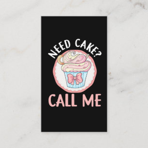 Carte De Visite Cuisine Cupcake Baker Humour Boulangerie Pâtisser