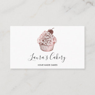Carte De Visite Cuisine de boulangerie moderne Cupcake Chef Restau