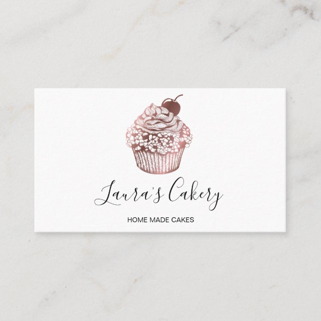 Carte De Visite Cuisine de boulangerie moderne Cupcake Chef Restau (Devant)