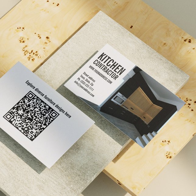 Carte De Visite Cuisine Entrepreneur Cabine de menuiserie Moderne (Perfect for business)