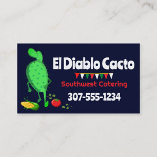 Carte De Visite Cuisine mexicaine du sud-ouest de Cactus