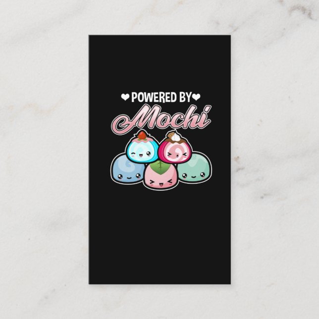 Carte De Visite Cuisine Mochi Gâteau De Riz Lover Foodie Kawaii Fo (Devant)