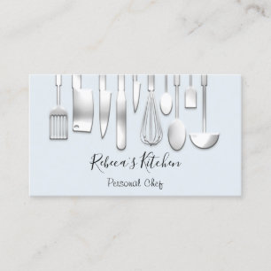Carte De Visite Cuisine Personnel Chef Restaurant Restauration Mod