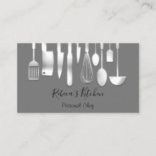 Carte De Visite Cuisine Personnel Chef Restaurant Services de rest