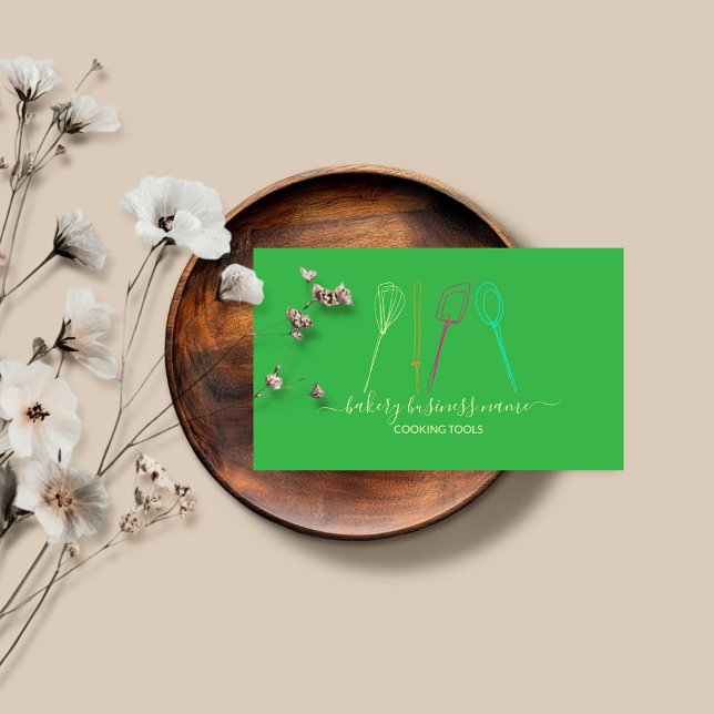 Carte De Visite Cuisines outils boulangerie maison de nourriture v (Créateur téléchargé)