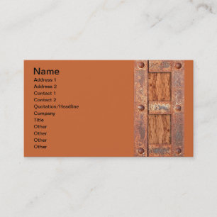 CARTE DE VISITE CUIVRE BRONZE TRÉSORERIE PORTE DE LA POITRINE BOU