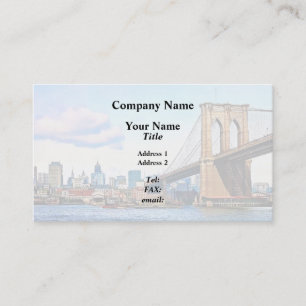 Carte De Visite Culée new-yorkaise du pont de Brooklyn