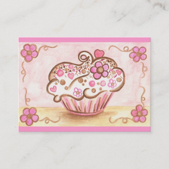 Carte de visite Cupcake (Devant)