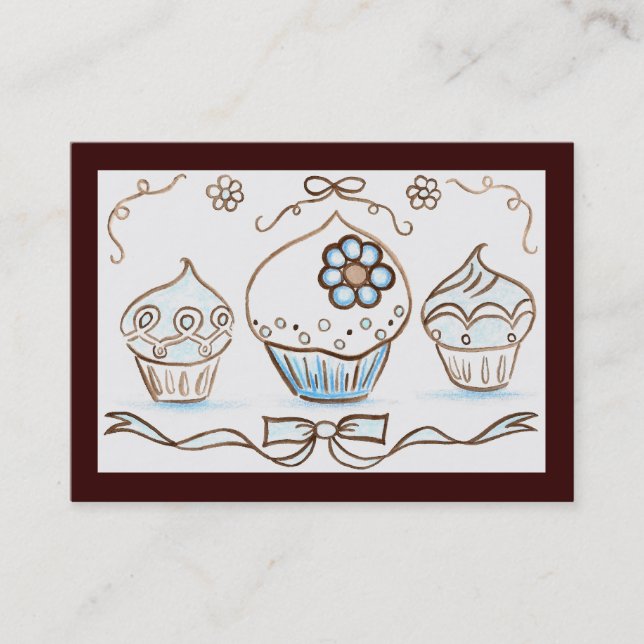 Carte de visite Cupcake (Devant)