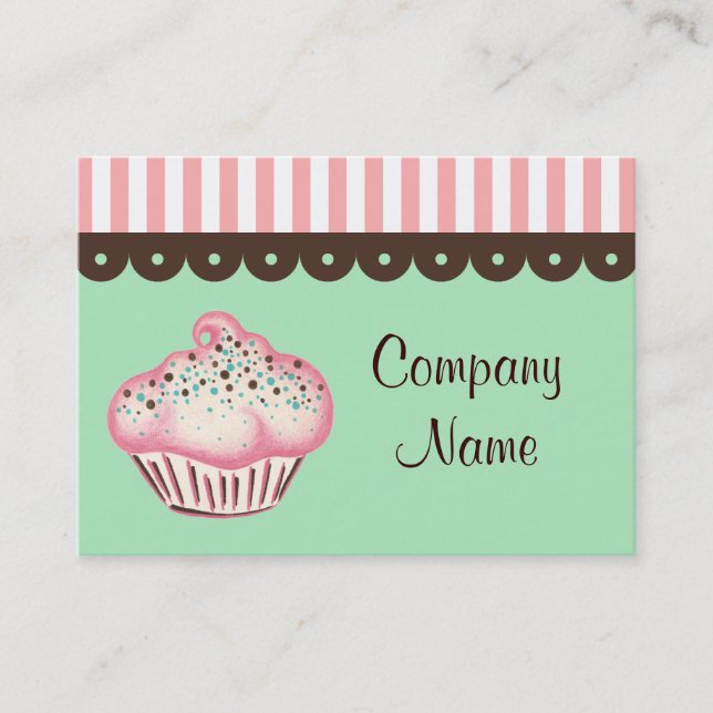 Carte de visite Cupcake (Devant)