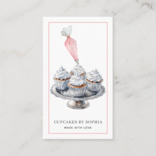 Carte De Visite Cupcake Baker Boulangerie Pâtisserie Chef Restaura