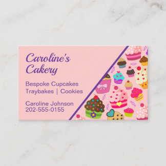 Carte De Visite Cupcake Bespoke Cake Cakery