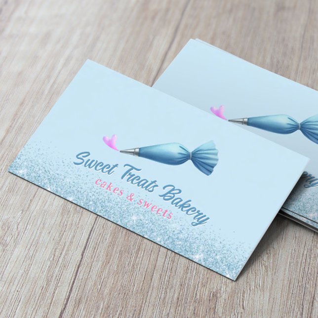 Carte De Visite Cupcake Boulangerie Pâtisserie Chef Elégante Parti (Créateur téléchargé)