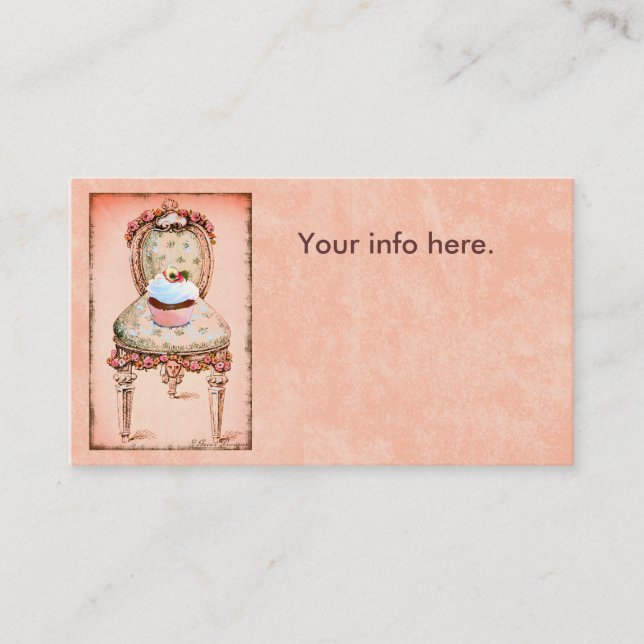 Carte de visite Cupcake Design (Devant)
