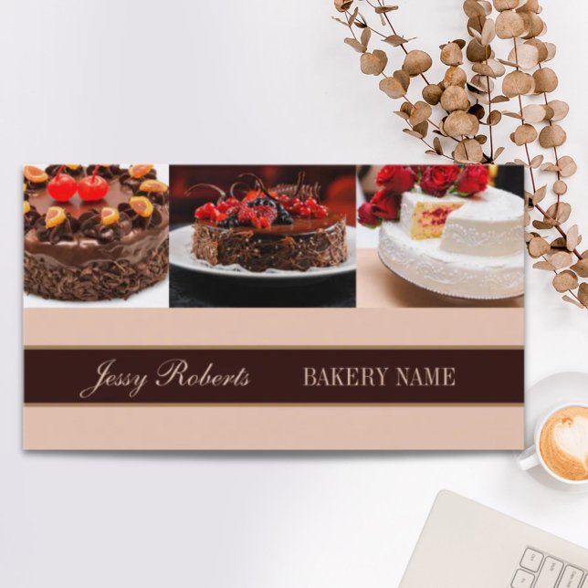 Carte De Visite Cupcake Mariage Cake Restauration boulangerie boul (Cupcake Wedding Cake Catering baker bakery Business Card)
