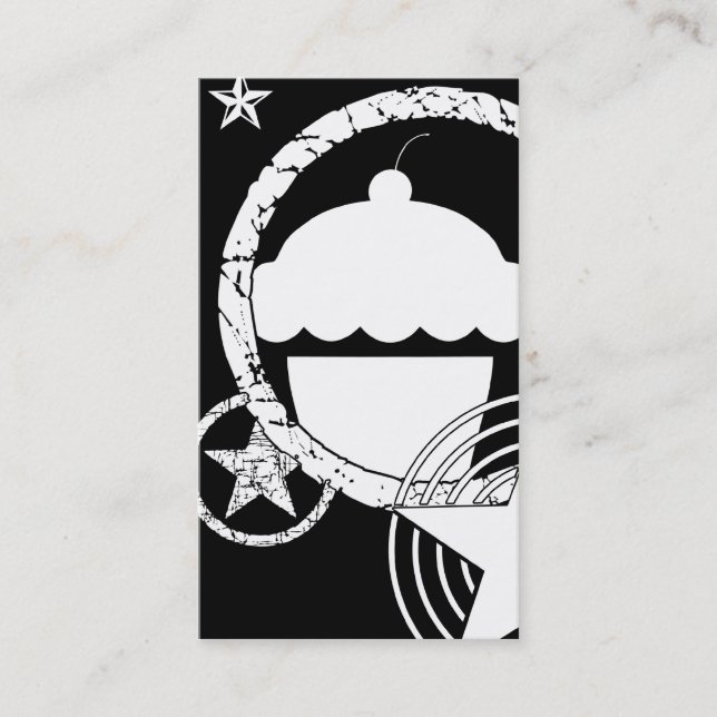 Carte De Visite cupcake punk (Devant)