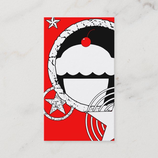 Carte De Visite cupcake punk (Devant)