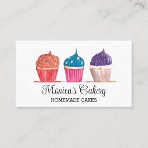 Carte De Visite Cupcake Sweet Cakes Bakes Boulangerie Maison