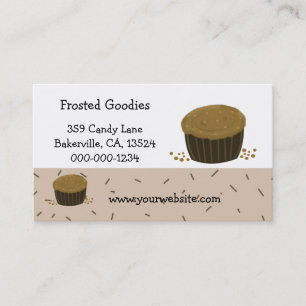 Carte De Visite Cupcakes au chocolat