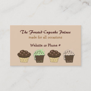 Carte De Visite Cupcakes au Moka et au Chocolat