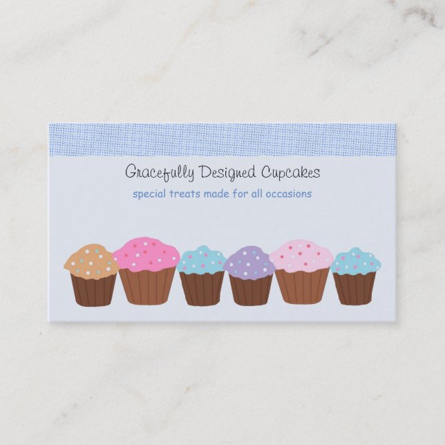 Carte De Visite Cupcakes décadents (Devant)