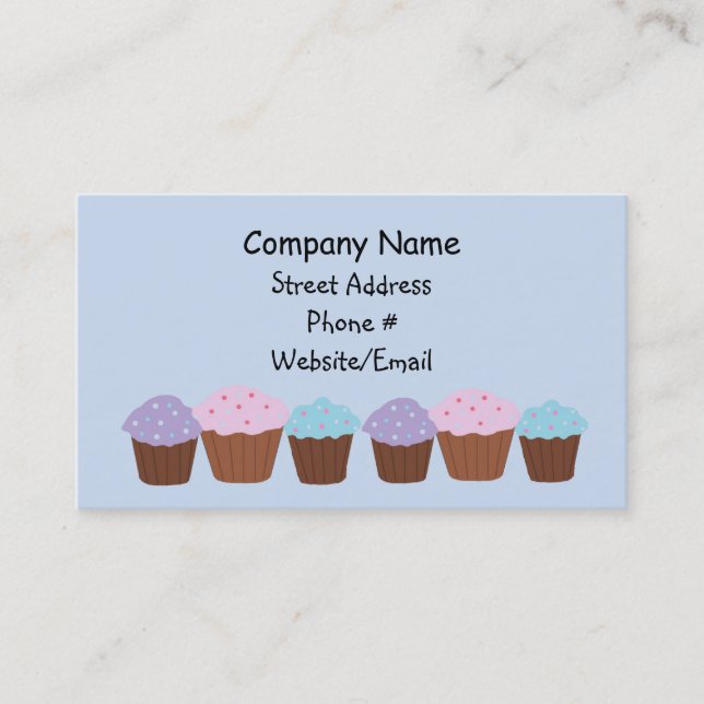 Carte De Visite Cupcakes en ligne (Devant)