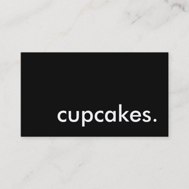 Carte De Visite cupcakes. (personnalisable en couleur) (Devant)