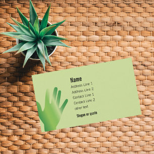 Carte de visite curatif de mains