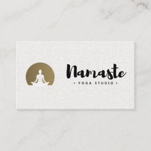 Carte De Visite Cursive Namaste   Méditation du yoga