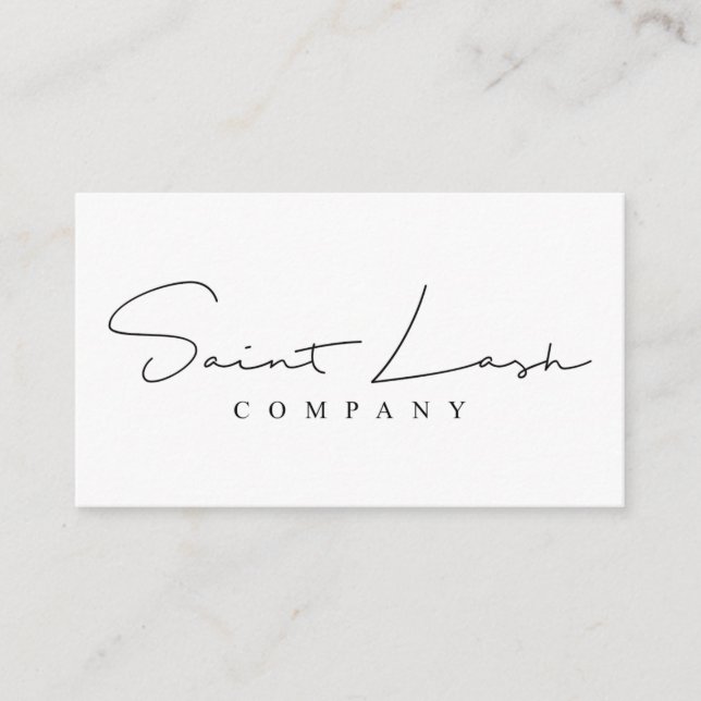 Carte De Visite Custom Card Design Saint Lash Company (Devant)