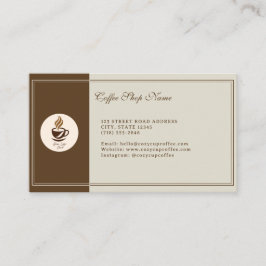 Carte De Visite Custom Coffee Shop Business Card – Personalized 