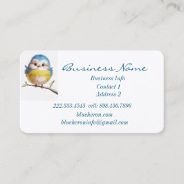 Carte De Visite Custom Cute Little Bird Nature Art